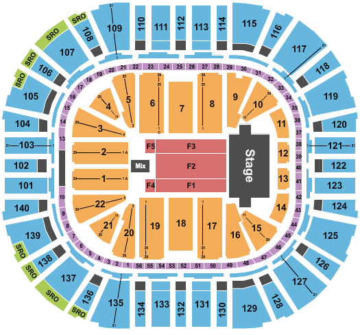 Delta Center Trans-Siberian Orchestra Seating Chart